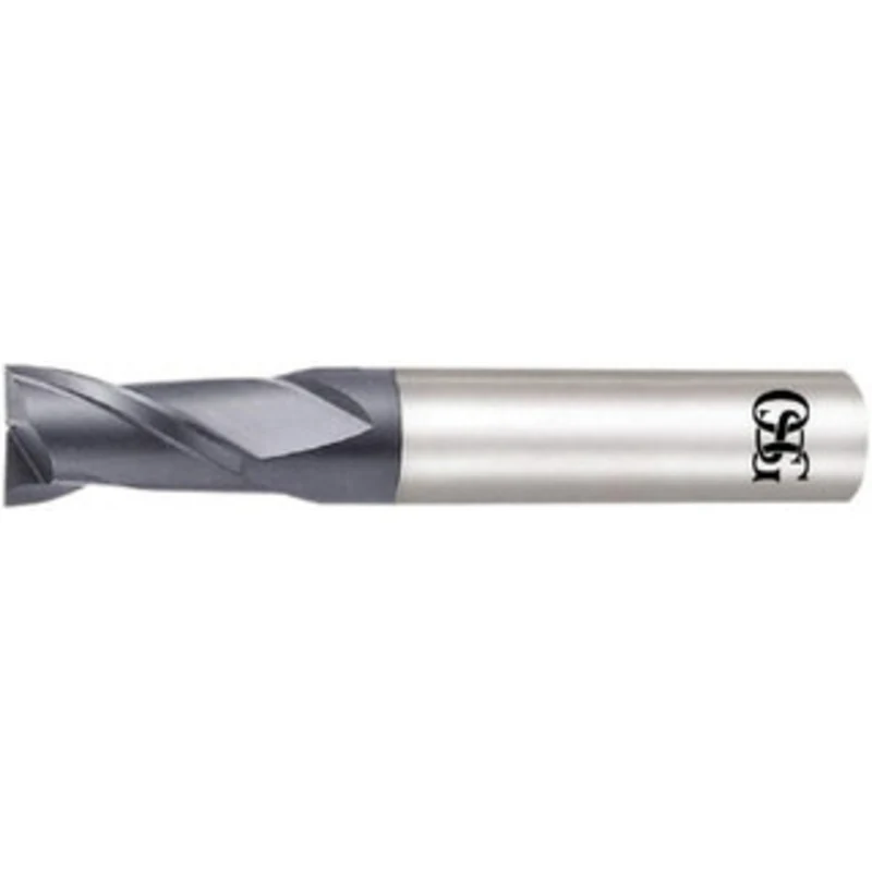 OSG 0.5mm, 0.75mm LOC, 4mm Shank Diam, 45mm OAL, 2 Flute, Solid Carbide Square End Mill Single End, WXL Finish, Spira...